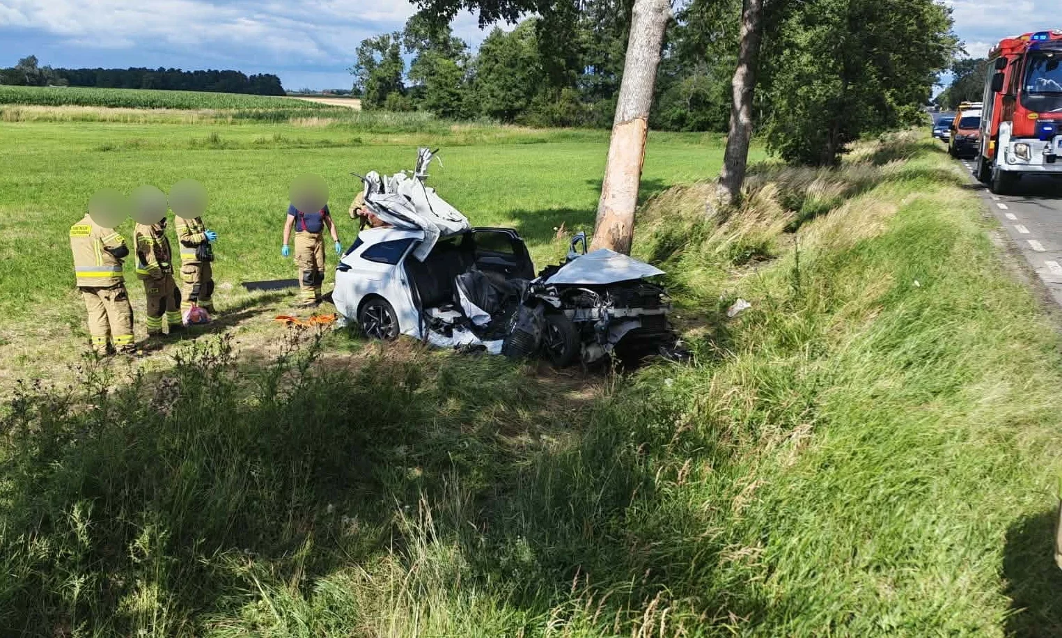Tragedia pod Płockiem. Nie żyje 35-letni mężczyzna