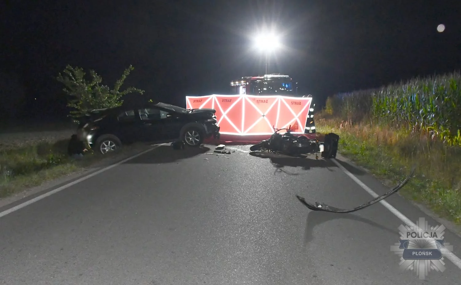 Tragiczny wypadek w regionie. Motocyklista zginął na miesjcu