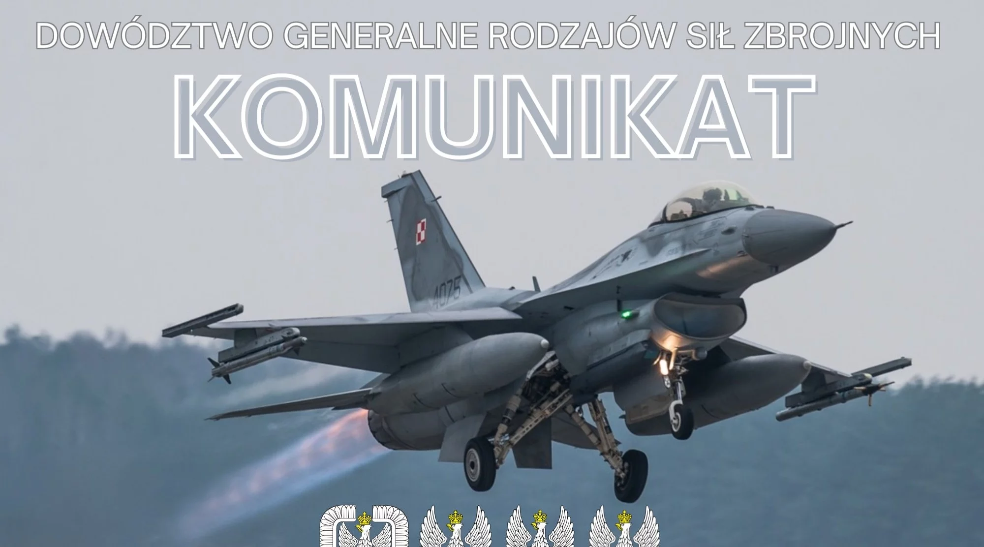 Komunikat Sił Zbrojnych. Gromy dźwiękowe nad Polską