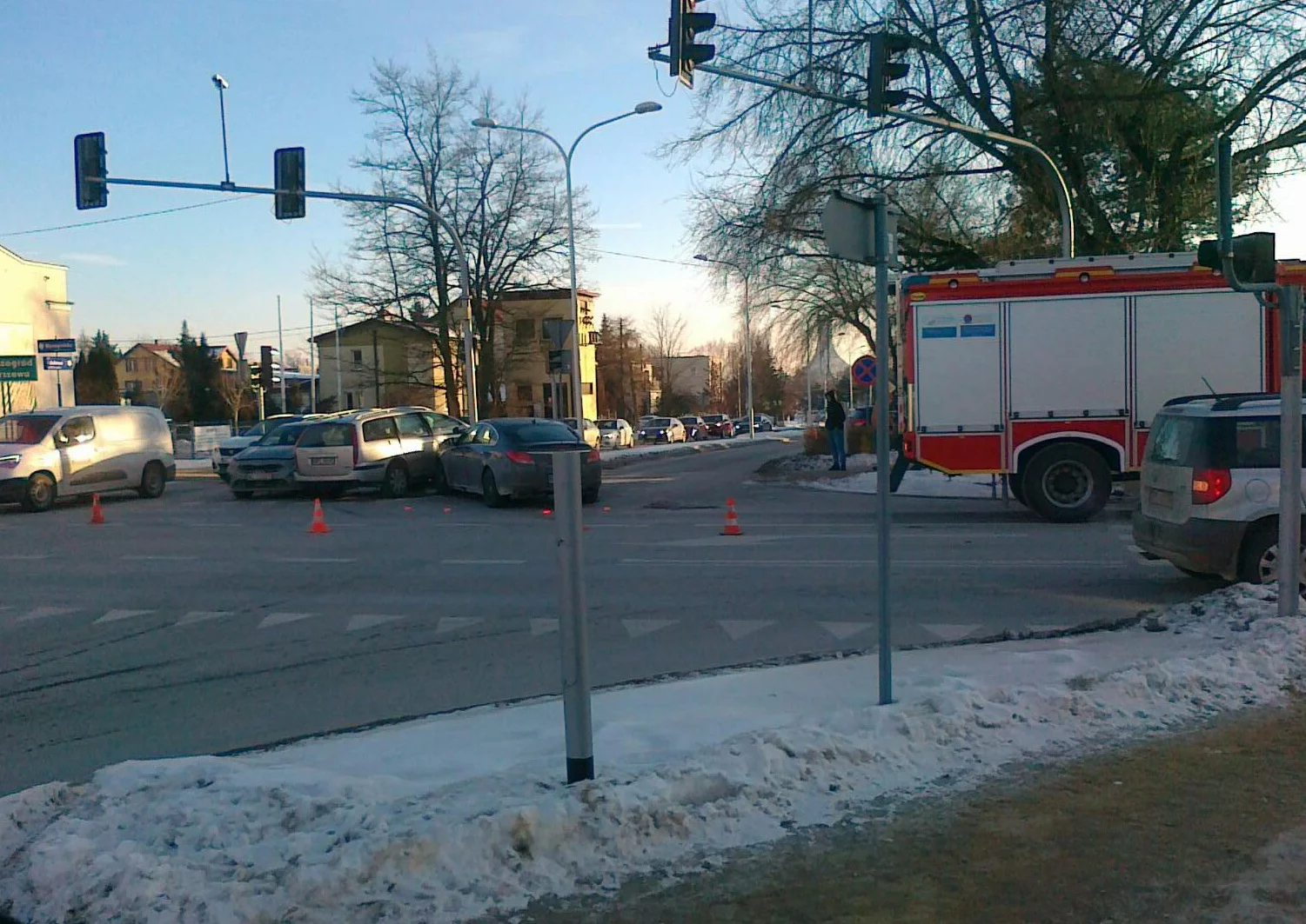 Mróz powoduje problemy. Awaria kilku sygnalizacji świetlnych w mieście