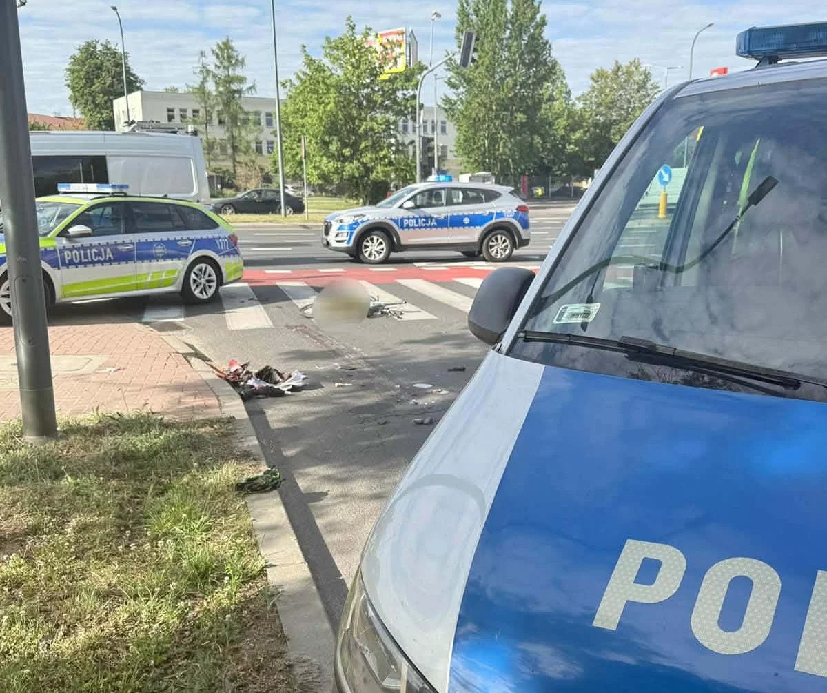 Niebezpieczny wypadek w Płocku! Ciężko ranna nastoletnia rowerzystka