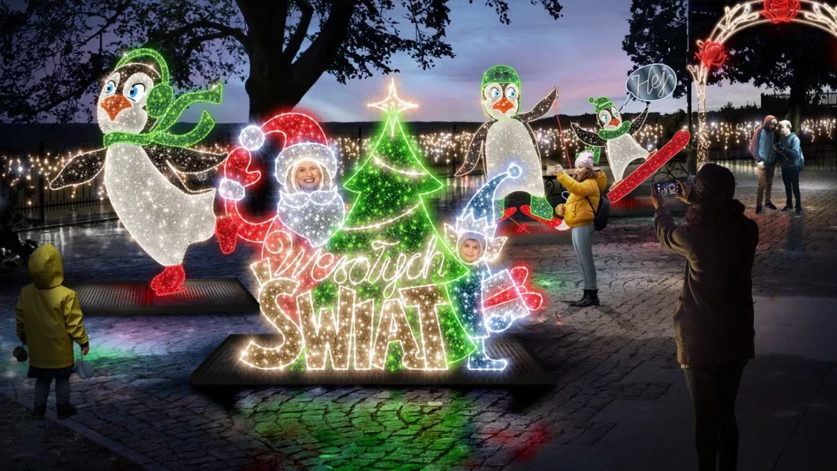 Poczęstunek, muzyka na żywo i św. Mikołaj. Płockie Ogrody Światła wracają w nowej odsłonie