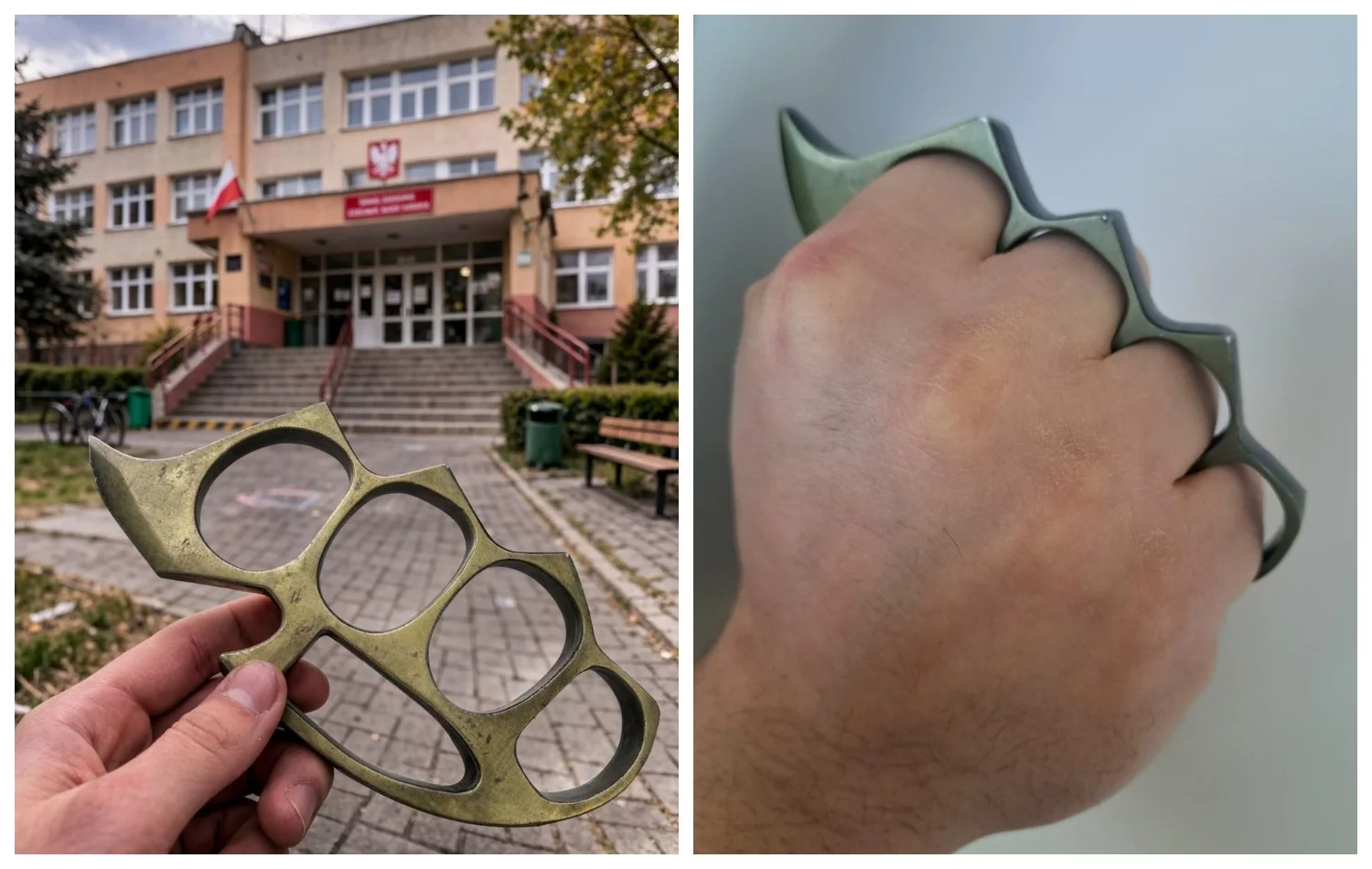 15-latek w Płocku przyniósł do szkoły kastet. Błyskawiczna reakcja