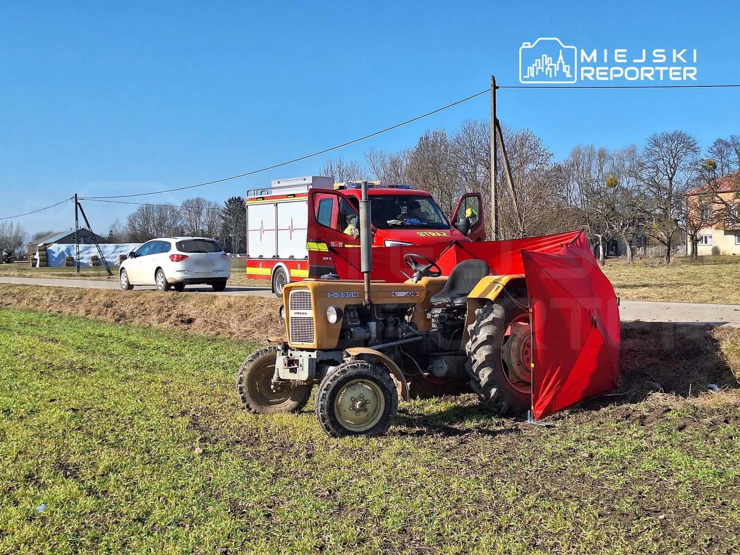 Tragedia w regionie! 68-latek zginął pod kołami własnego ciągnika