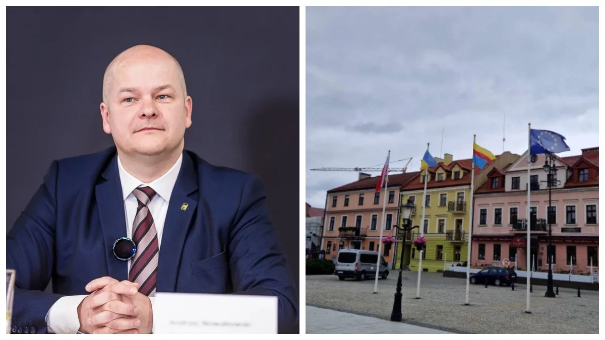 Flaga Ukrainy wciąż wisi przed ratuszem. Jest oficjalne stanowisko prezydenta