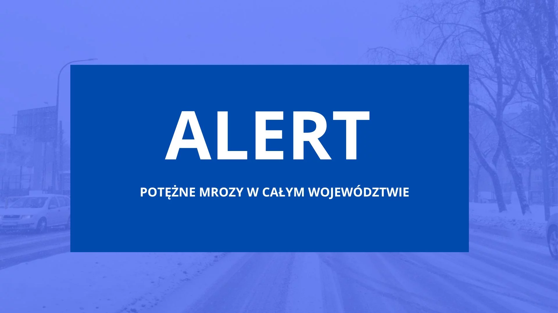 Nadciągają potężne mrozy. Wydano ostrzeżenie dla całego województwa