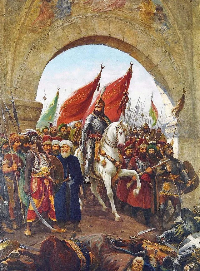 Obrazek do pytania - W którym wieku Turcy Osmańcy zdobyli Konstantynopol, kładąc kres Cesarstwu Bizantyjskiemu?