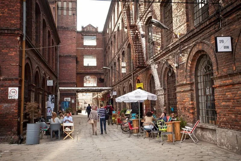 Obrazek do pytania - Jak nazywa się miejsce spotkań, klubów i restauracji w dawnej fabryce przy Piotrkowskiej?