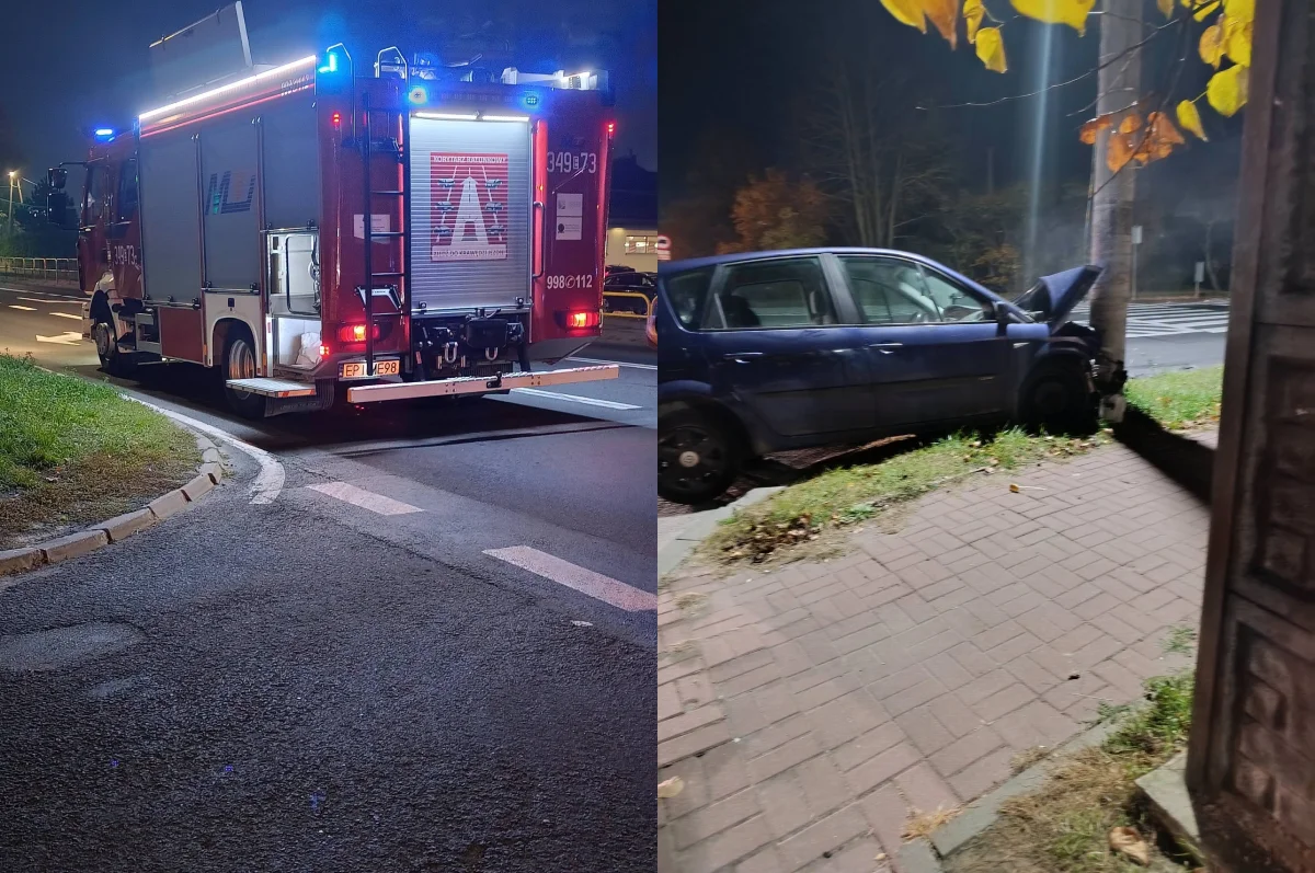 Zderzenie ciężarówki z osobówką w Sulejowie. Utrudnienia na skrzyżowaniu dwóch ulic