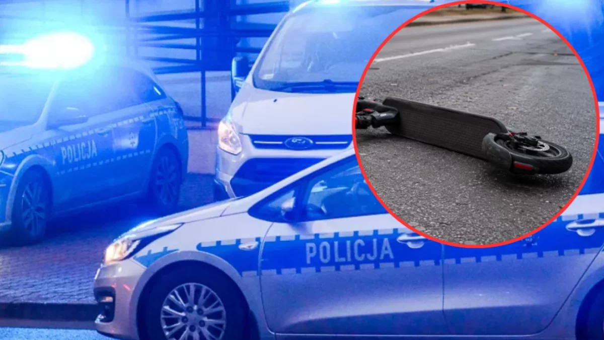 Piotrków: Nastolatek potrącony przez samochód. Jechał na hulajnodze