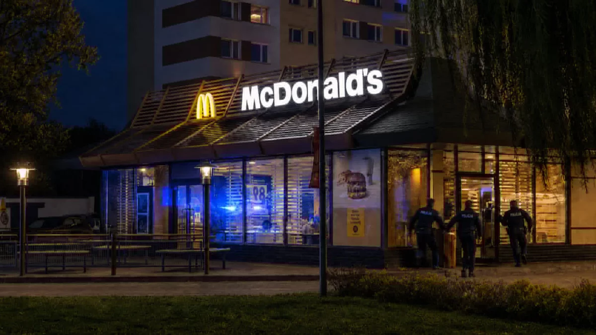 Rozróba w McDonald's w Piotrkowie. Latały krzesła i gaz pieprzowy