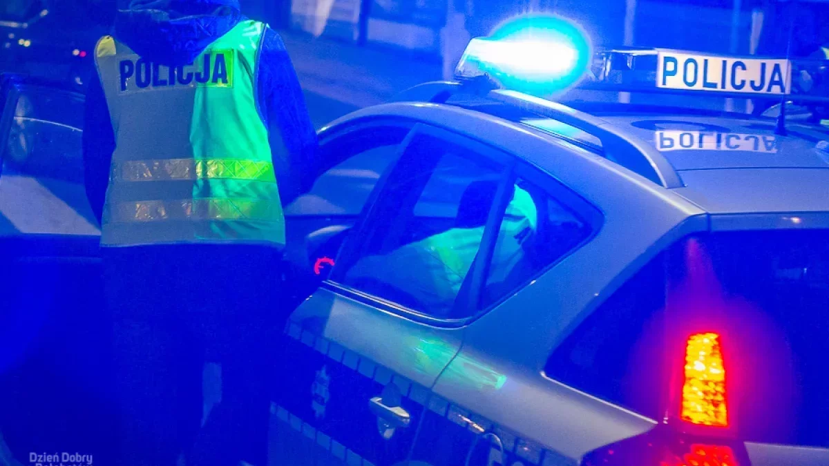 Gruzin pędził bez uprawnień, a pasażer był poszukiwany. Policyjna akcja w gminie Wolbórz [FILM]