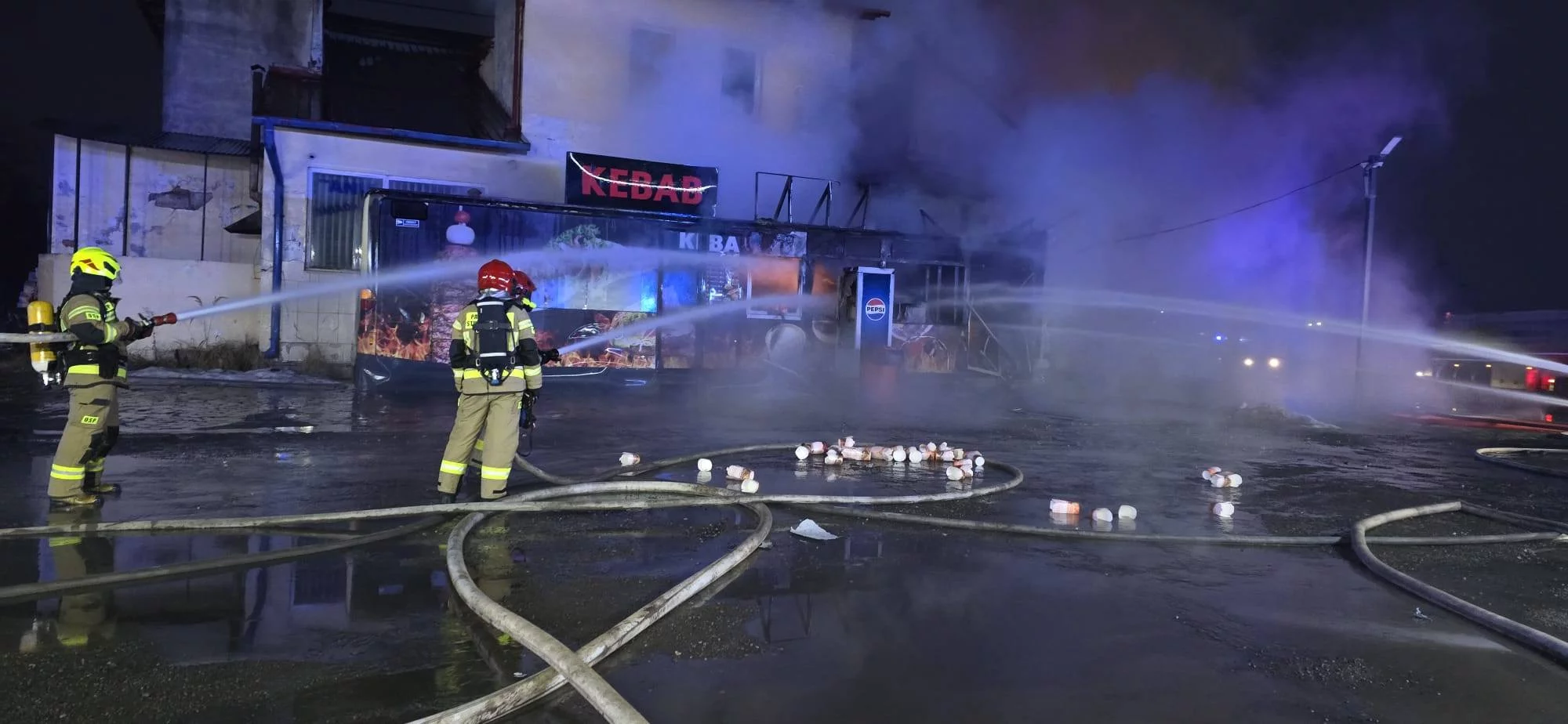 Ogień strawił lokal pod Piotrkowem. Trwa zbiórka na jego odbudowę