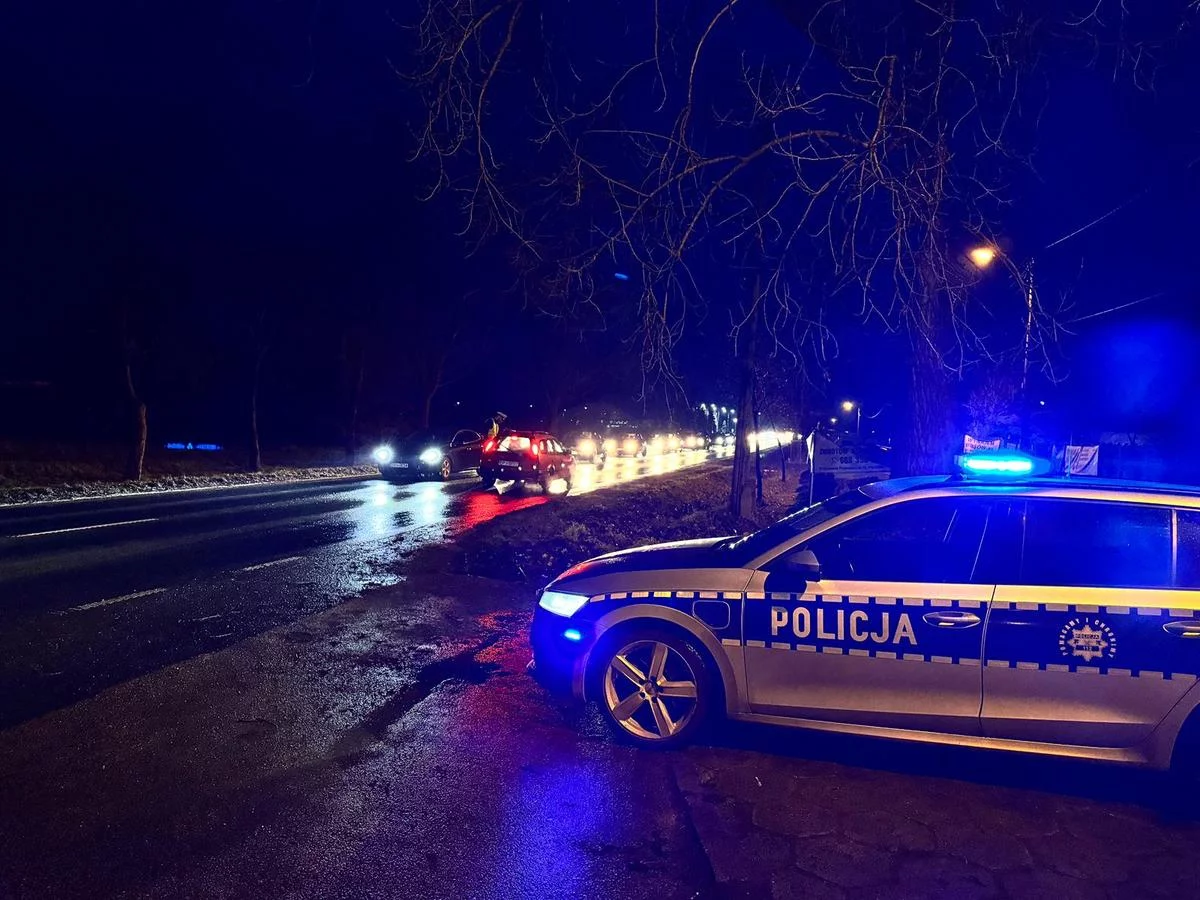 Jedna osoba zginęła, jedenaście zostało rannych. Akcja policji na piotrkowskich drogach