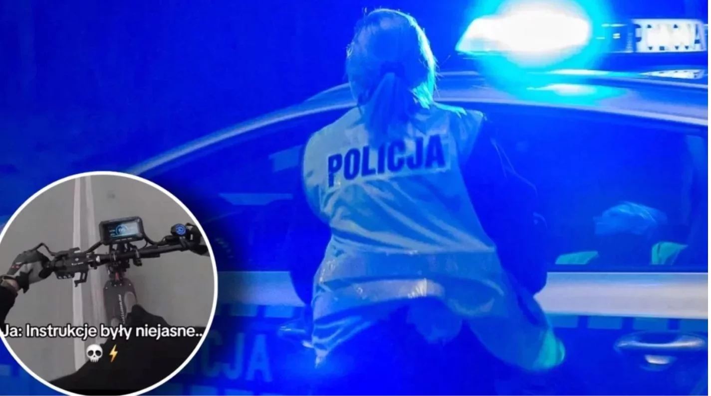 Ponad 100 km/h na hulajnogach. Policja przekazuje pierwsze ustalenia