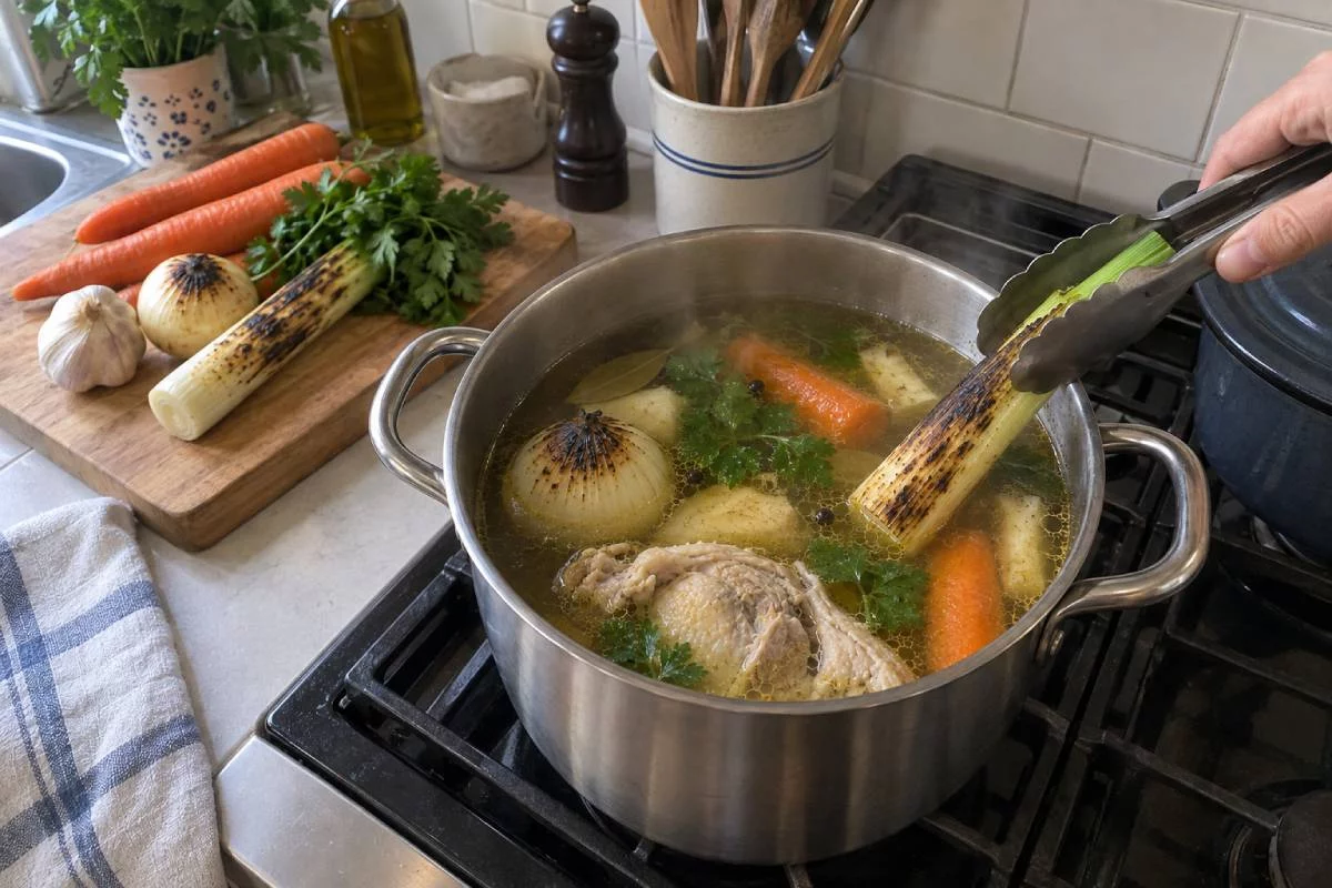 Ten prosty trik zmienia rosół. Smak jest głębszy, a kolor bardziej złocisty bez maggi i kostki