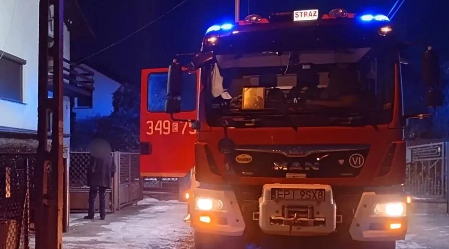 Pożar we Włodzimierzowie. Strażacy w akcji