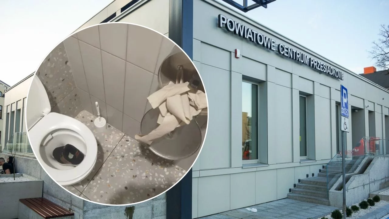 Wizytówka miasta czy powód do wstydu? Centrum Przesiadkowe w Piotrkowie opanowane przez bezdomnych i… buty w toalecie