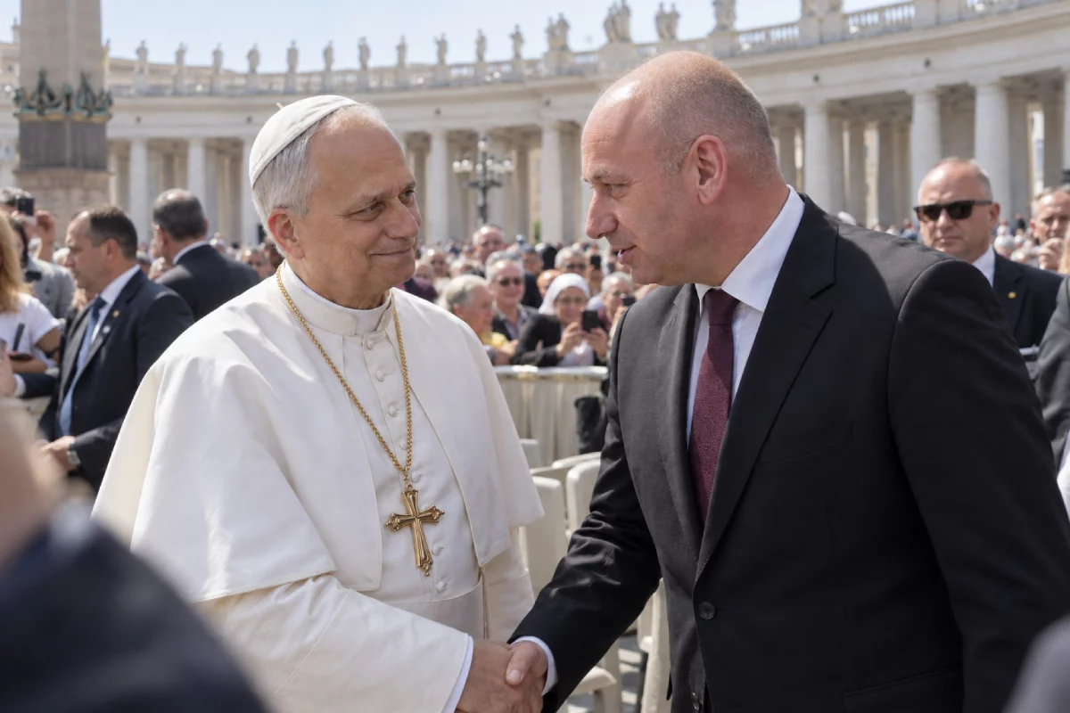 Prezydent Tomaszowa Mazowieckiego spotkał się z papieżem. Do Watykanu zabrał wyjątkowy dar