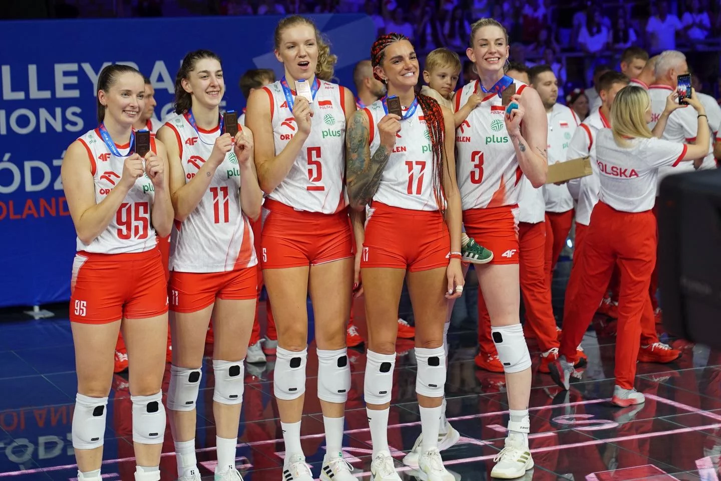 Polki ze srebrnym medalem Ligi Narodów. W reprezentacji łódzkie zawodniczki