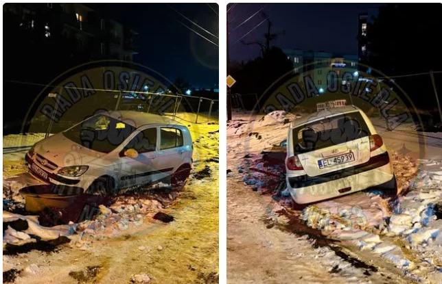 To już prawdziwa plaga! Auta wpadają do wykopów na placu budowy