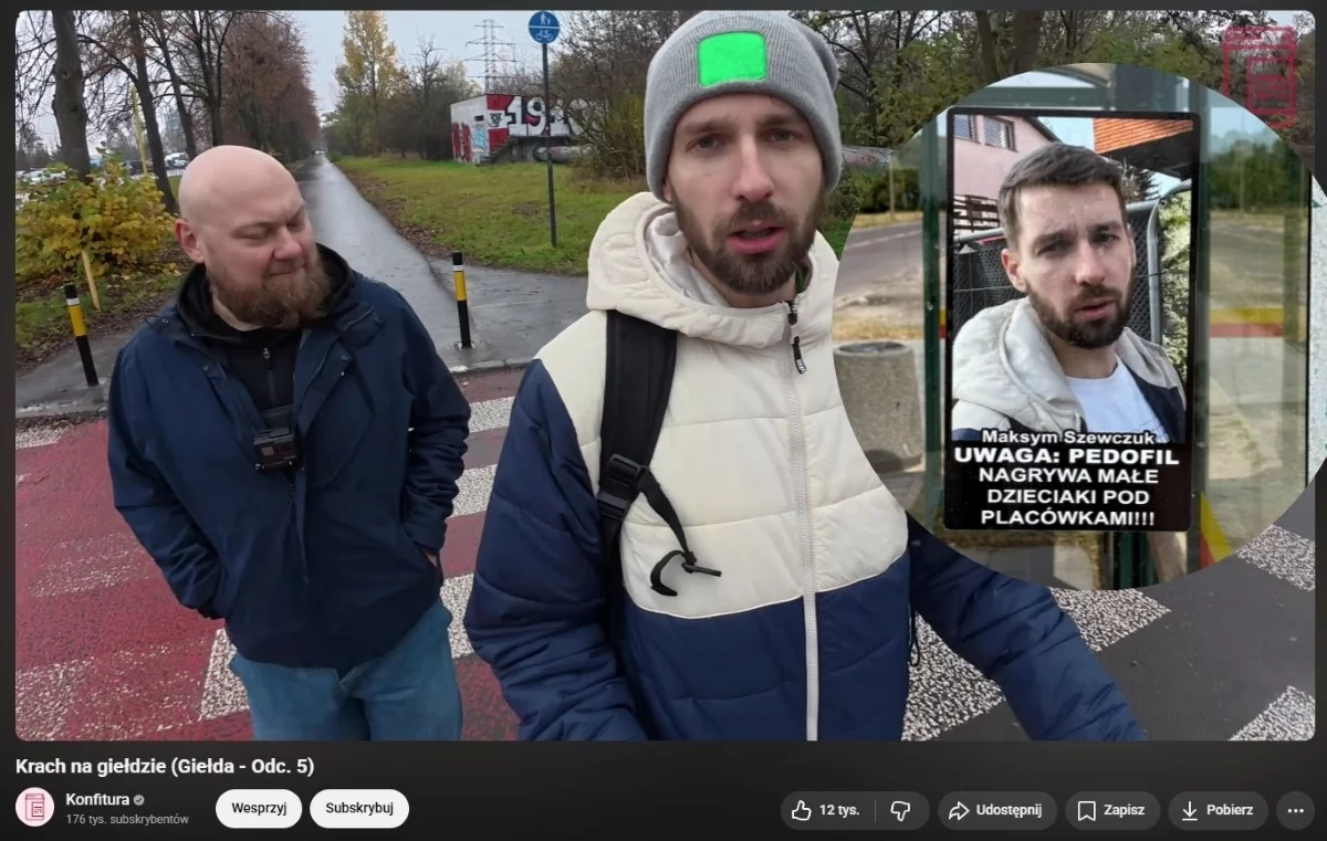 Atak na znanego youtubera w Łodzi. W sprawę wkroczyła policja