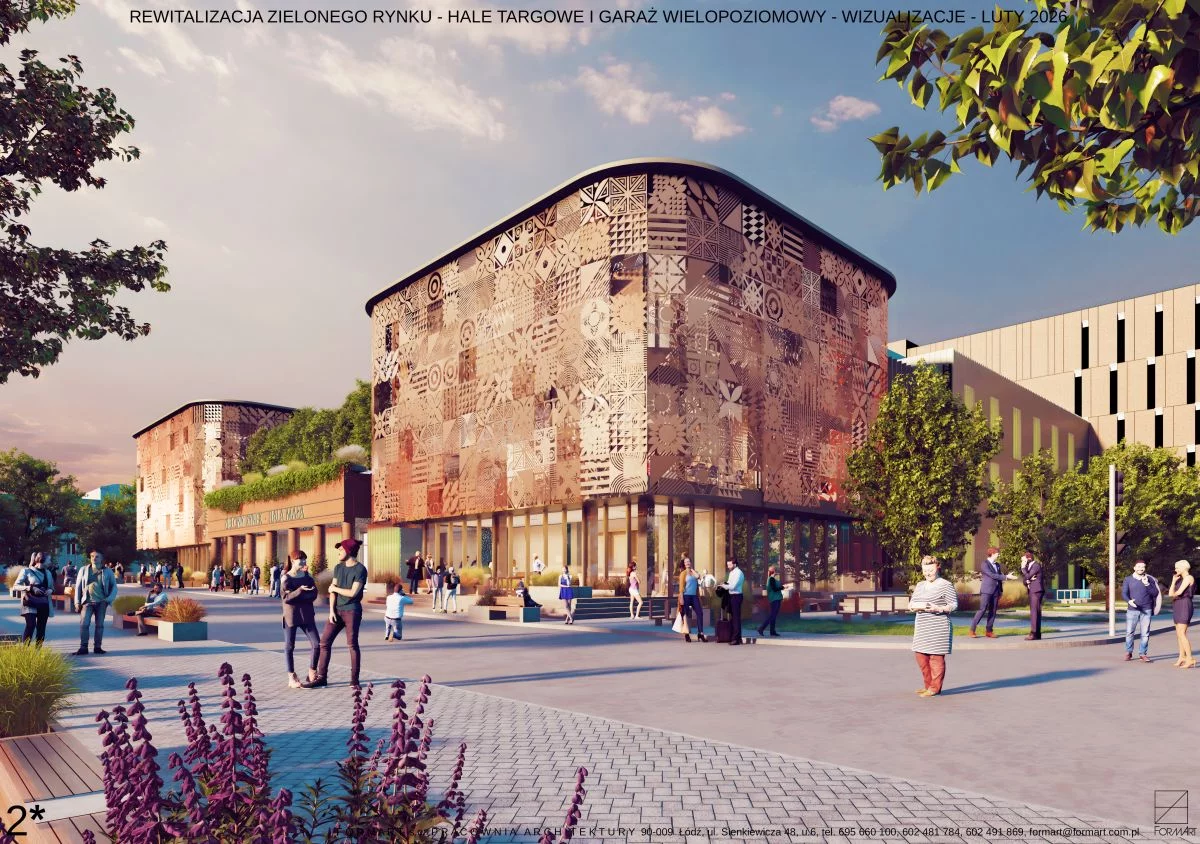 Zielony Rynek czeka modernizacja. Powstaną nowa hala i parking wielopoziomowy [WIZUALIZACJE]