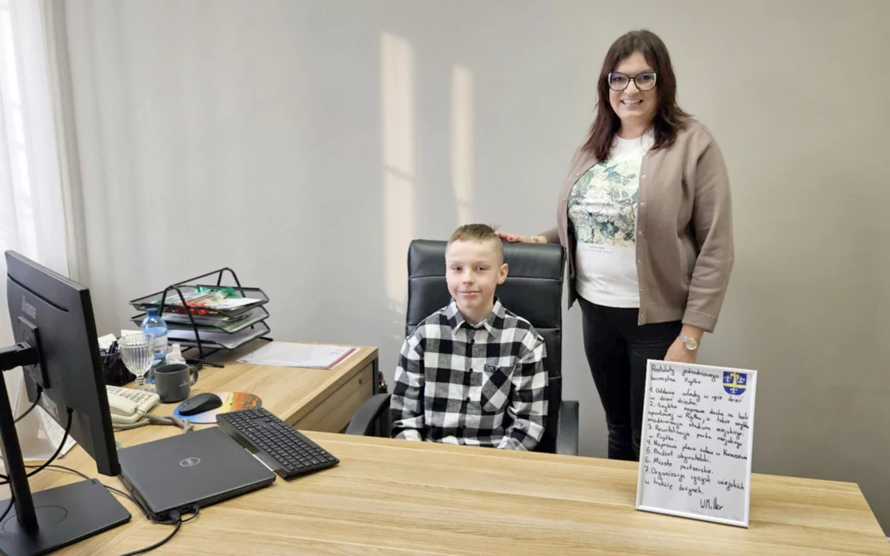 Piątkiem przez jeden dzień rządził... Wojtek. Jak minął jego dzień jako burmistrz miasta?