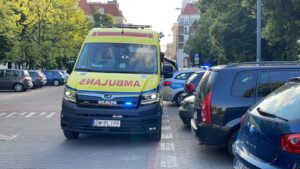 Stłuczka 2-latka i rowerzysty.