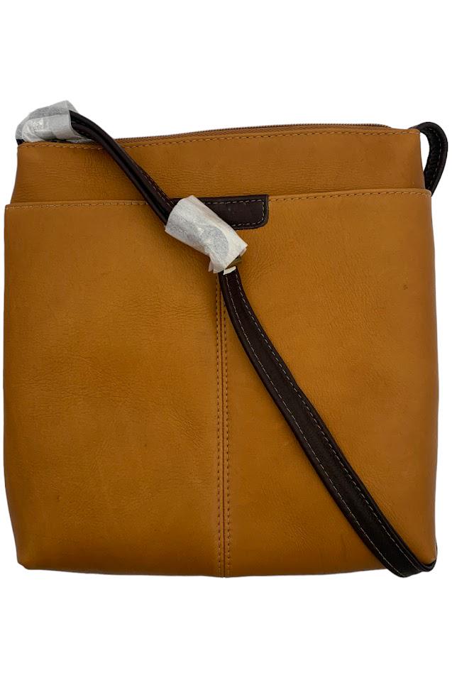 Le Donne Leather Two Zip Mini Crossbody Bag