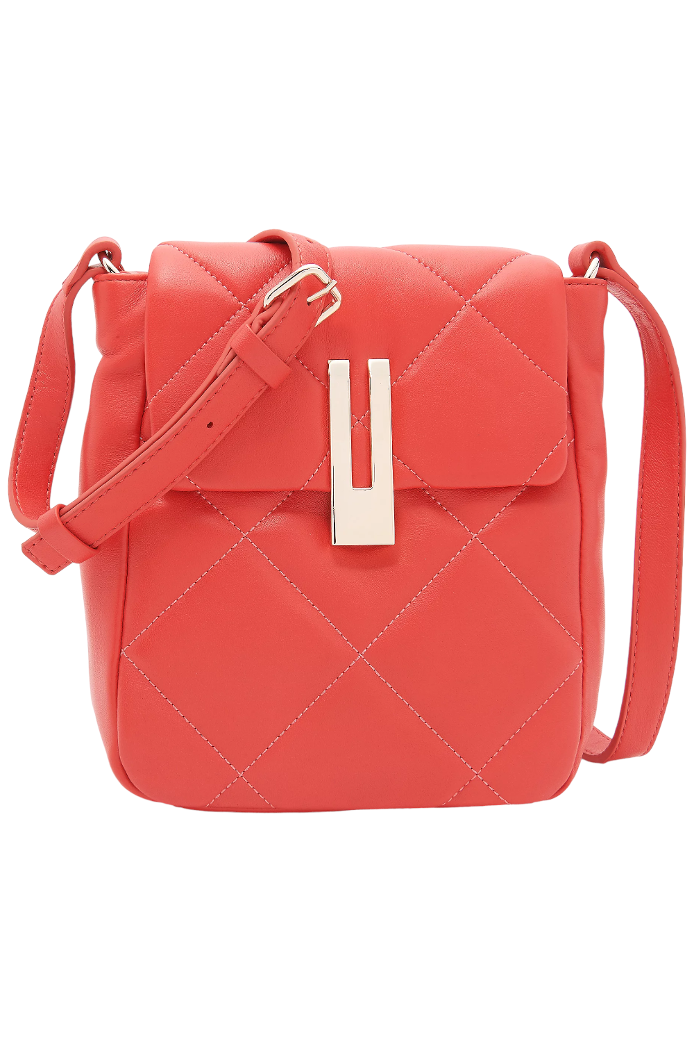 Red Patricia Quilted Small Crossbody Bag