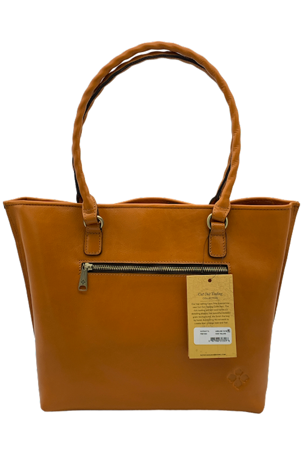 Patricia Nash Leather Cutout Adeline Tote Cognac | Jender