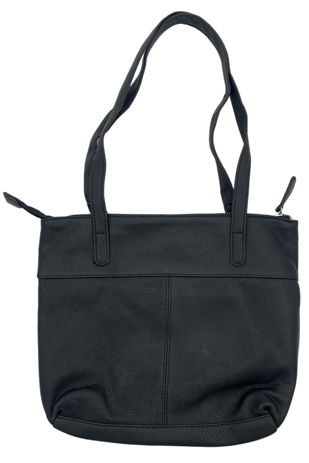 Stone Mountain USA Butter Leather Tote Bag Black