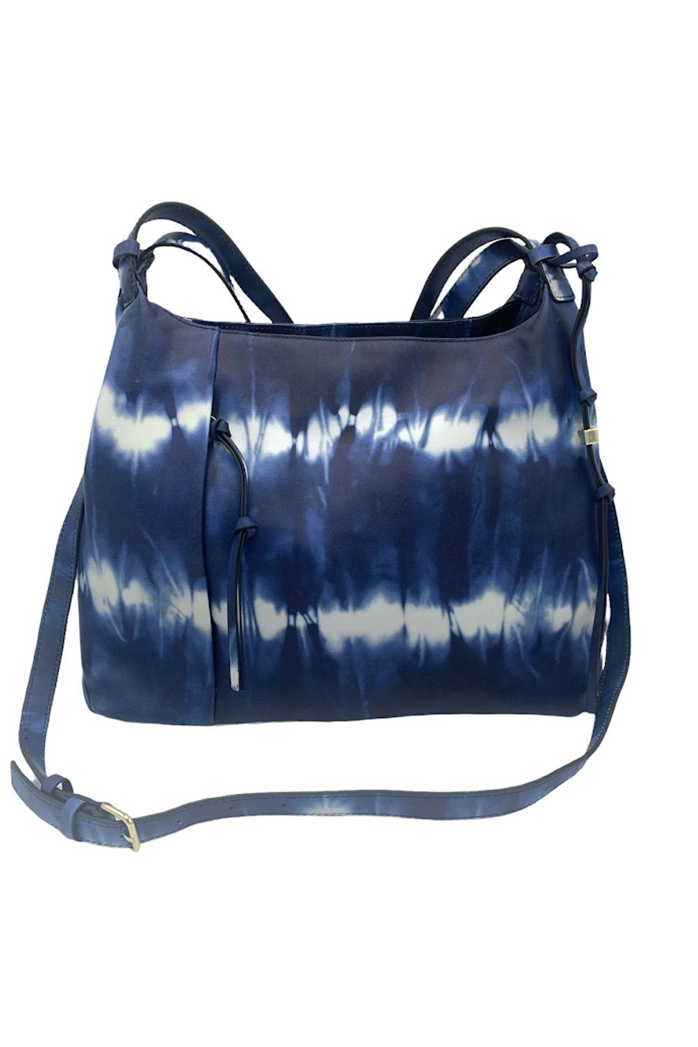 Think Royln Tie-dye Convertible Crossbody Bag In Blue