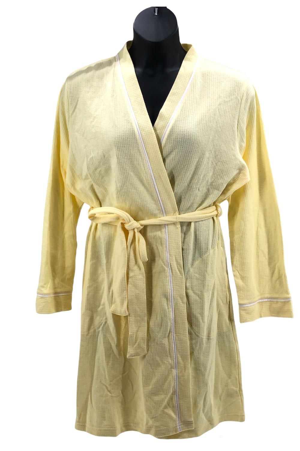 Carole Hochman Midi Length Wrap Spa Robe Sunshine