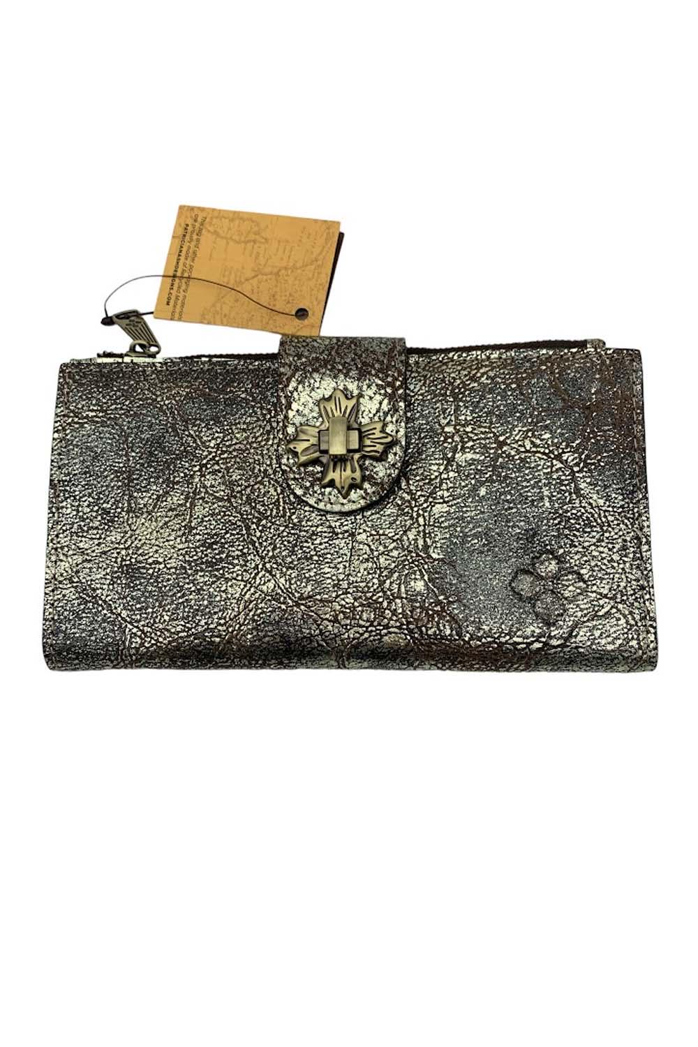 Large Leather Wallet, Twist Lock Wallet, Leather Purse, Women's Leather Wallets, Brown Wallet