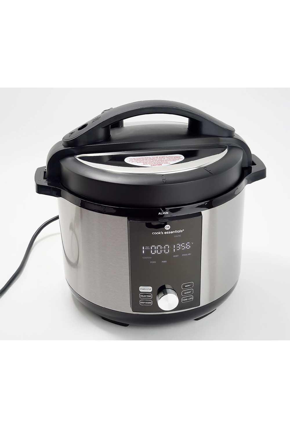 As Is Cook's Essentials 8-qt Electric Oval Pressure Multi- Cooker