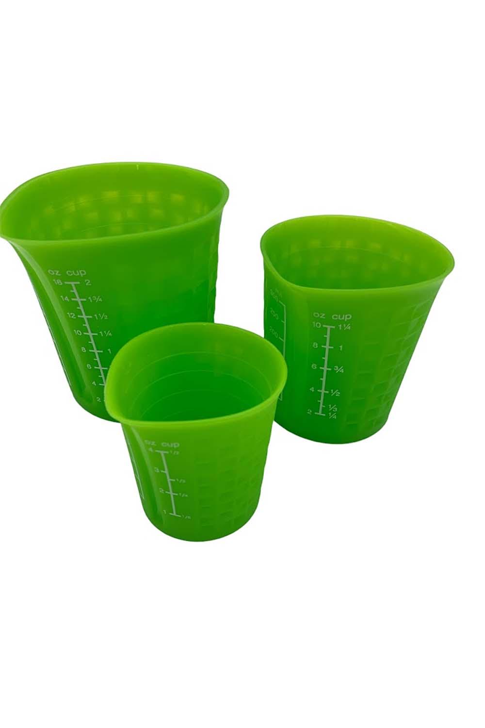 KOCHBLUME 4-Piece Nestable Silicone Measuring Cups