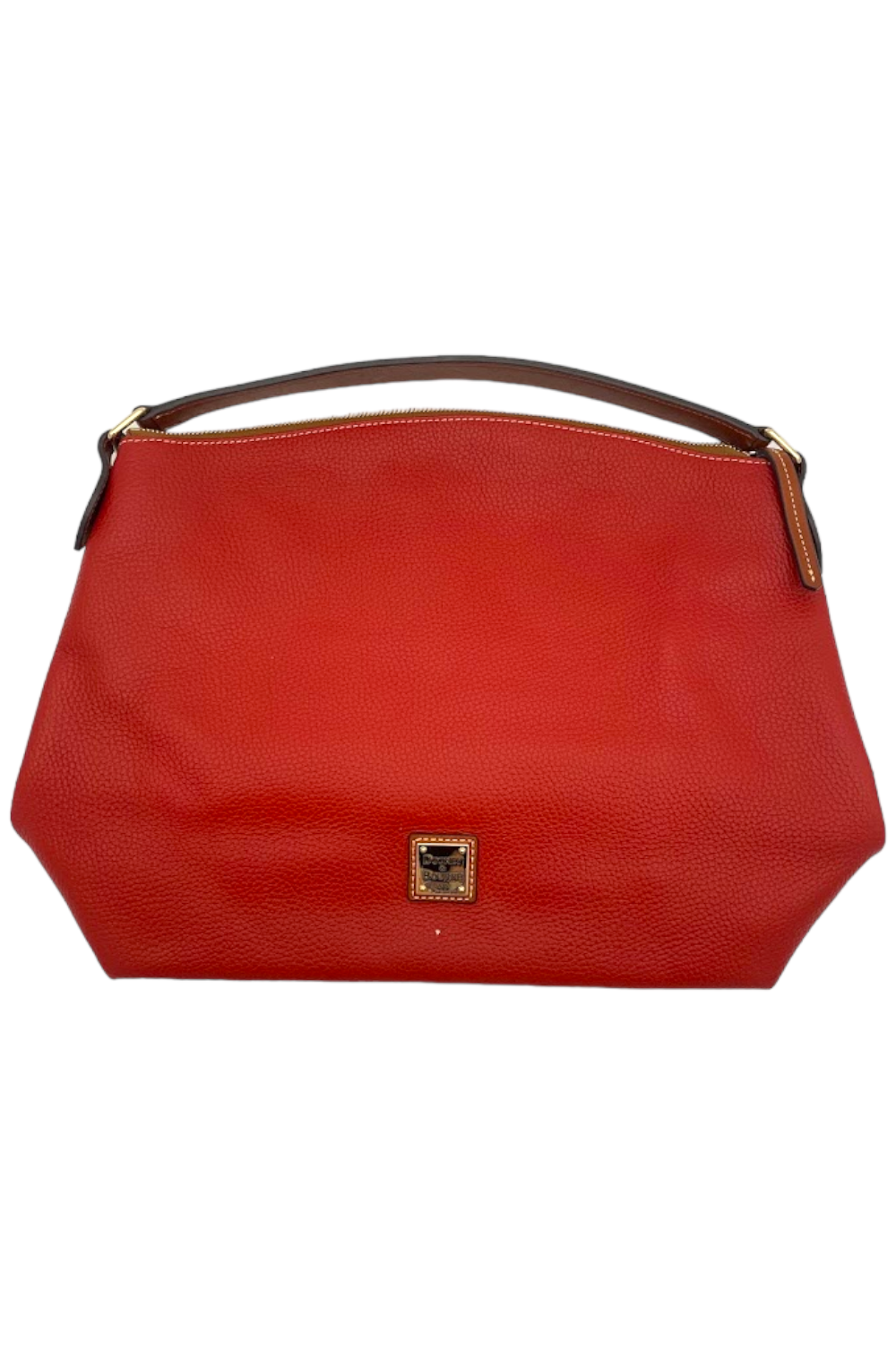 Dooney & Bourke Pebble Grain Leather Hobo Handbag Red