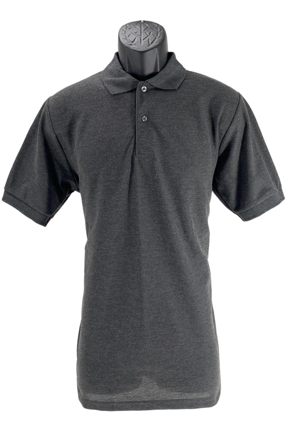 GalaxybyHarvic Men's Basic Cotton Blend Polo Shirt Charcoal / 2XL