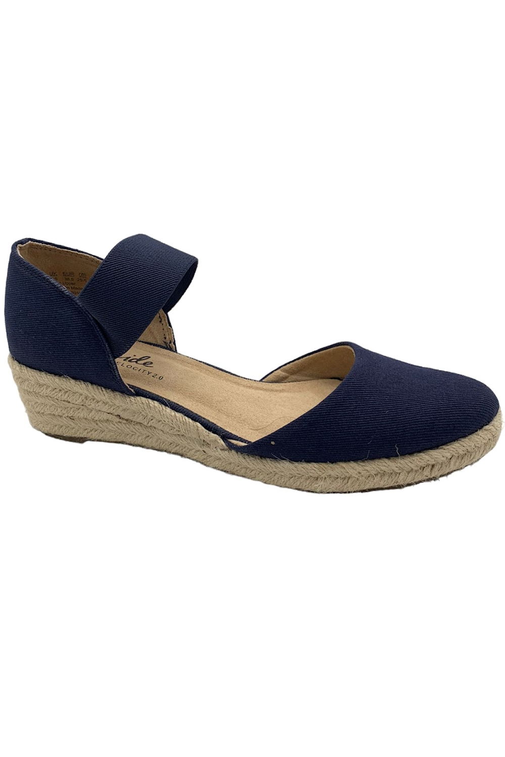 LifeStride Kaylee Espadrille Wedge Sandal Navy | Jender