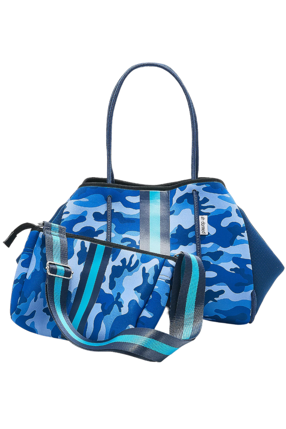 Neoprene Tote, Green Camo