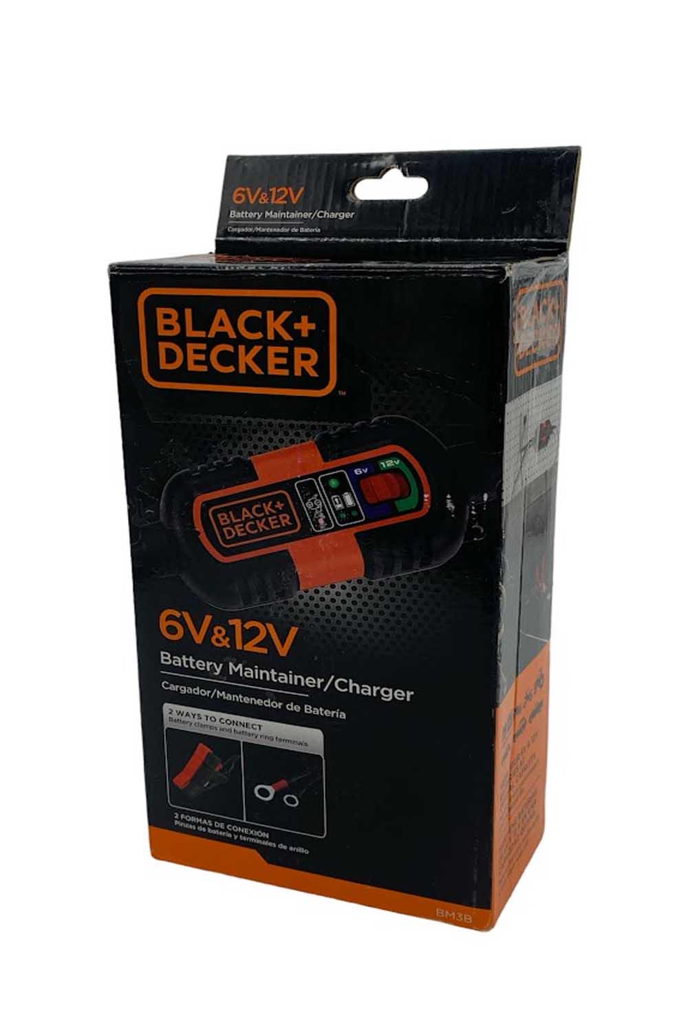 BLACK+DECKER BM3B 6V and 12V Battery Charger/Maintainer (BM3B) 