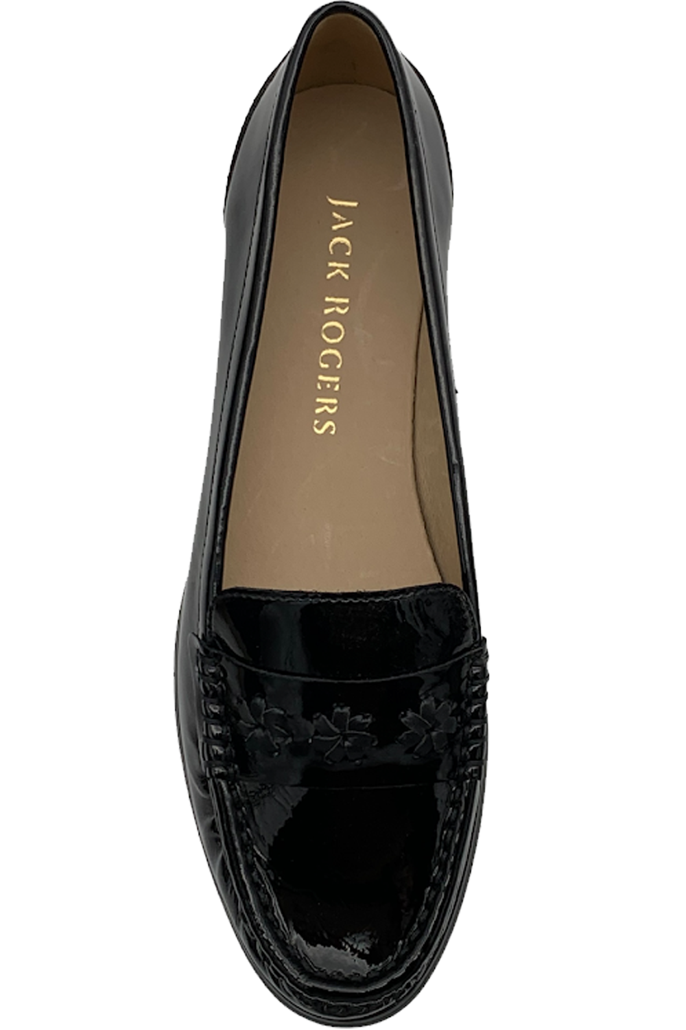 Jack Rogers Leather Slip-On Loafers Remy Black Patent | Jender
