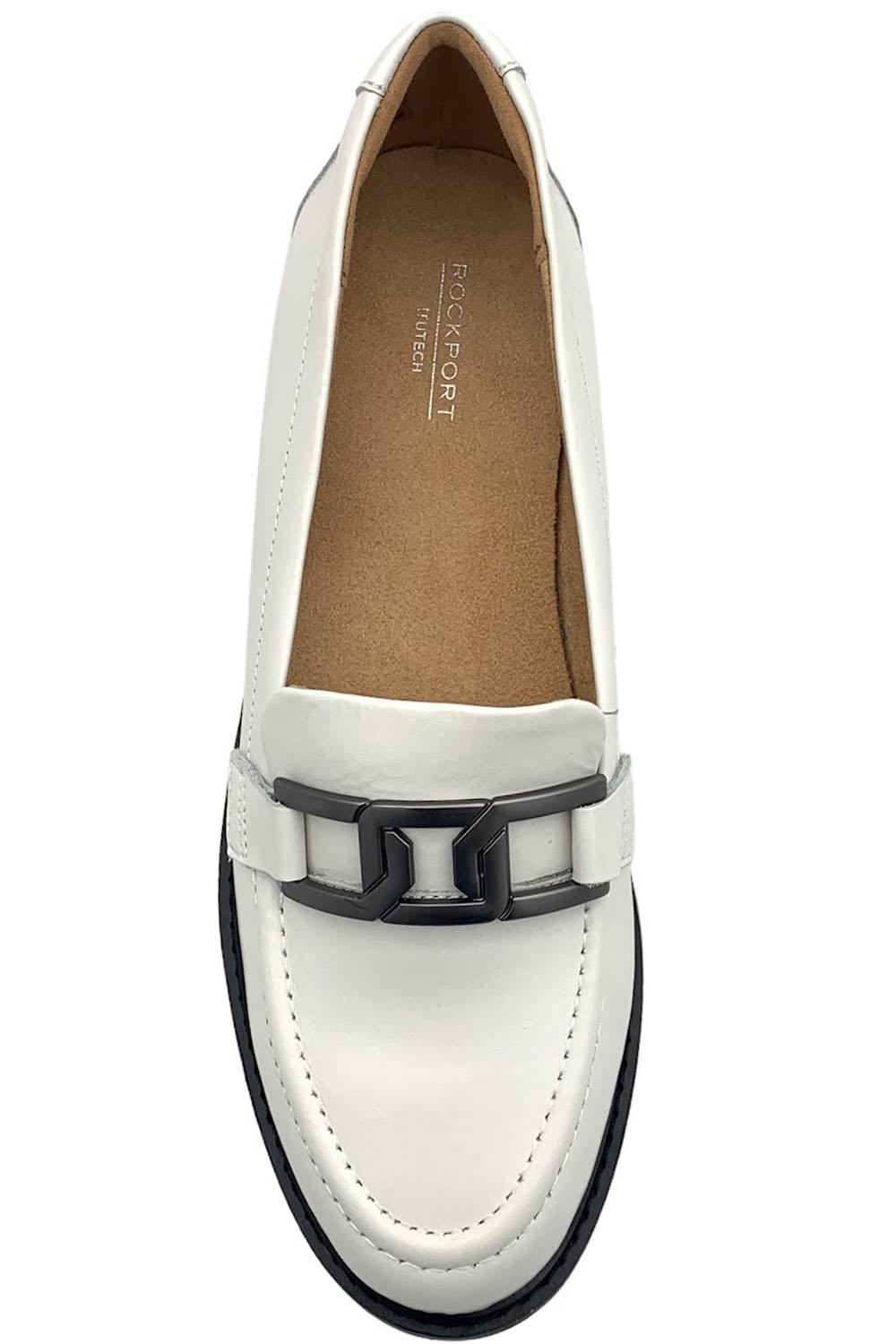 Rockport Leather Lug Sole Chain Loafers - Kacey 