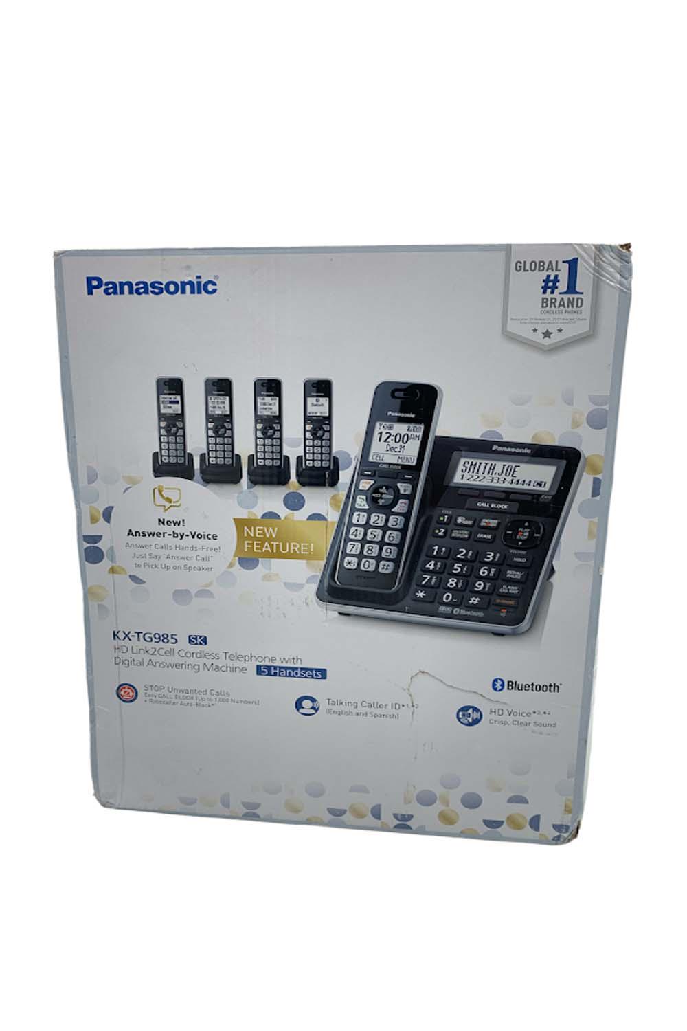 Panasonic KXTG985SK 5 Handset Cordless Phone Jender