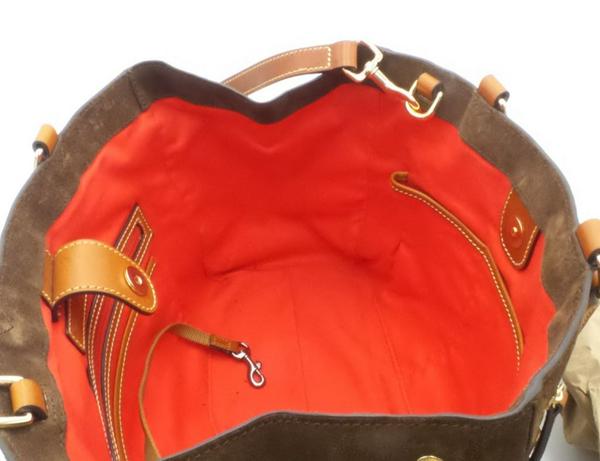 DOONEY & BOURKE Red Suede Zip Satchel Purse