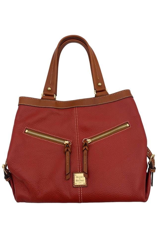 As Is Dooney & Bourke Pebble Leather Small Sara Bag 