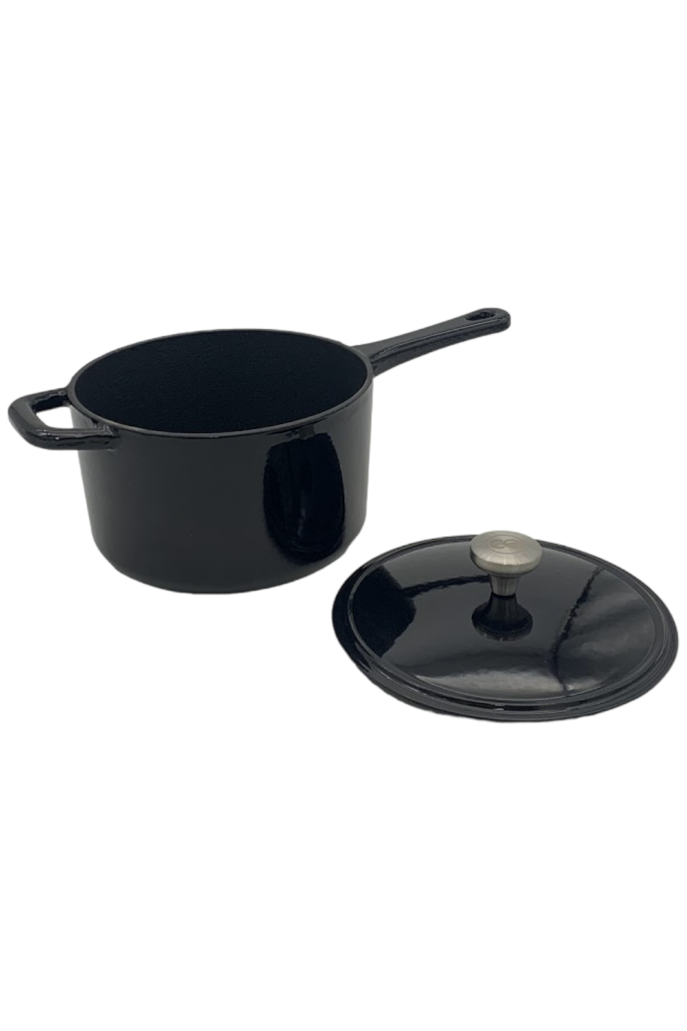 Cook's Essentials 3.5-qt Covered Cast Iron Sauce Pan