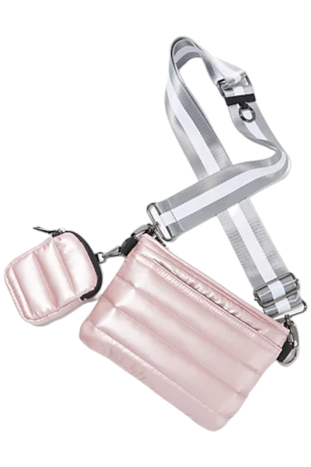 Think Royln Bum Bag/Crossbody Pearl Silver